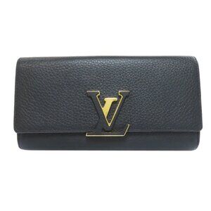 Louis Vuitton M61248 Portefeuille Capucines Long Wallet Black